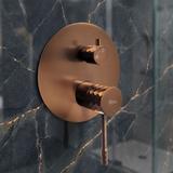 Shower system Rea Lungo Diamond Brush Copper + BOX