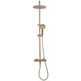 Coloana de dus cu termostat REA Lungo Gold Brush