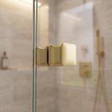Shower door handle Rea 04 Brushed Gold