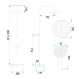 Shower set Rea Vision Titan