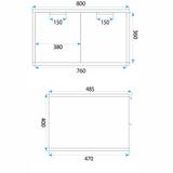 Waschtischunterschrank Rea Core 80cm Beige