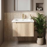 Bathroom vanity unit with sink Rea DB86-60L-3 Light 60cm