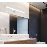 LÂMPADA DE PAREDE LED PARA BANHEIRO SOBRE O ESPELHO 8W 40CM APP368-1W CROMADO