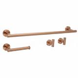 Badezimmer-Accessoire-Set Ari Brush Copper 4-teilig