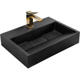 Waschbecken Konglomerat GOYA Black Matt 50 cm