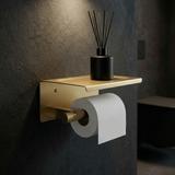 Toilettenpapierhalter mit Ablage 39105A ORI Brush Gold