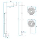Shower set REA Veneta Gold