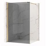 Duschwand Rea Flexi Grey / Brush Gold 80