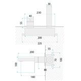 Unterputz Armatur REA Arcos Brush Nickel