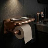 Suporte de papel higiénico com prateleira 6613 Modern Copper