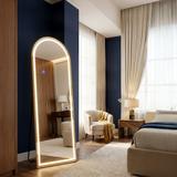 LED-SPEGEL Orbit 50x160cm Borstat Guld