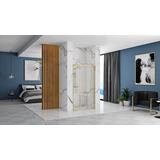 Porta doccia Rea Alex 120 Gold Brush