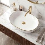 Aufsatzwaschbecken Rea CLEO white Black edge