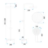 Shower set Rea Vision Chrome