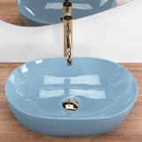 Aufsatzwaschbecken Rea LISA L.BLUE SHINY