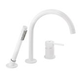 3-Hole Bathtub Faucet Rea Lungo White
