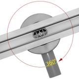 Duschrinne Rea Neo Slim Pro Nickel Brush INOX 90