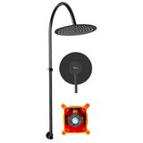 Set pentru dus Lugano Black Rea incastrabil +BOX