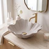 Aufsatzwaschbecken Rea Flower Beige