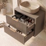 Шкаф за мивка Rea Mono 80cm Grey Oak