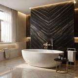 Rea Lungo Stripe vannas jaucējkrāns Gold Brush