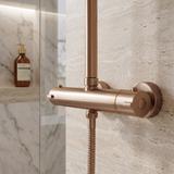Shower set with thermostat Rea Parot Light Brush Copper