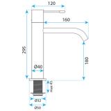 Waschbeckenarmatur Rea  Venti Chrome high