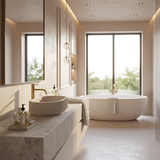 Aufsatzwaschbecken Rea Margaret Beige
