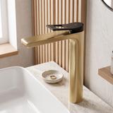 Wastafelkraan Rea Soul Black/Gold Brush High