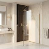 Duschwand Rea Heaven Brush Gold 110