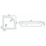 Duschkabine REA Look Chrome 80x80