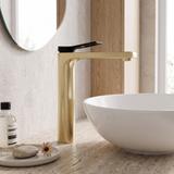 Wastafelkraan Rea Soul Black/Gold Brush High
