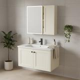 Комплект мебели за баня с мивка Monti 60cm Creme