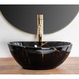 Aufsatzwaschbecken Rea Sofia Mini Black Marble Shiny
