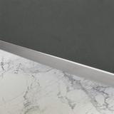 Frontlist för duschkar 130 cm Borstad nickel