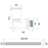 Waschbecken-Siphon Klik-Klak Universal REA Flow Chrome