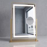 Spiegel LED LUMI L.Gold 30x40cm