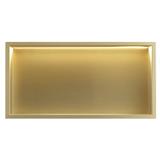 NISCHHYLLA FÖR BADRUM LED 30x60 borstad guld