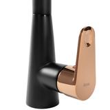 Küchearmatur Rea Mild black mat rose gold