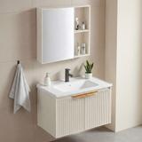 Badezimmermöbel-Set mit Waschbecken Mario 60cm Beige