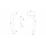 Shower set REA LUIS Chrome
