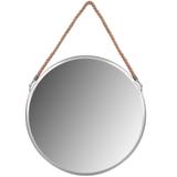 Spiegel mit Seil 40CM silver KLMH-0410S-1