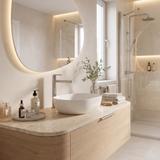 Bathroom faucet Rea Grace Brush Nickel High