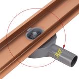 Linear drainage REA Neox pro Brushed Copper 90