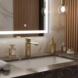 Waschbeckenarmatur Rea Drop Brush Gold low