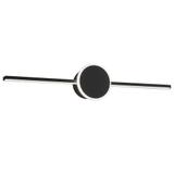 LED sieninis šviestuvas 80CM APP850-1W ROUND BLACK