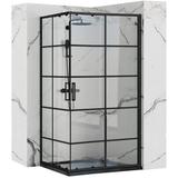 Duschkabine Rea Concept Black 80x100