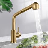 Grifo para cocina REA Troy oro cepillado