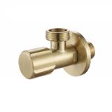 Hoekstopkraan 02 1/2" x 3/4" Brush Gold