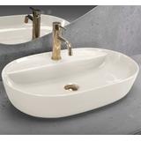 Aufsatzwaschbecken REA Aura 61 Ecru Shiny